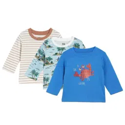 MINIKLUB Boys Multicolor Printed Full Sleeves T-Shirt (Pack Of 3)-picture-22