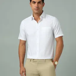 Arrow White Cotton Regular Fit Self Pattern Shirt-picture-39