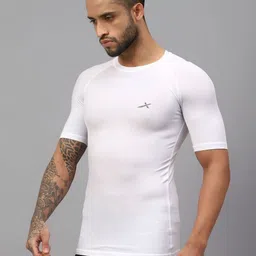 VECTOR X Men Solid Round Neck Slim Fit T-Shirt image 3