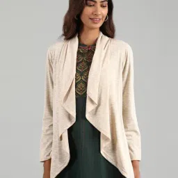 Aurelia White Printed Shrug-image-83