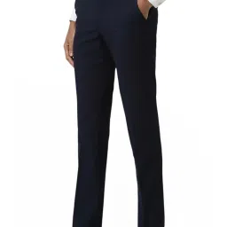 Van Heusen Navy Slim Fit Trousers image 3