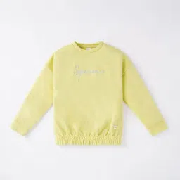 Ed-a-Mamma Kids Green Cotton Embroidered Full Sleeves Sweatshirt-picture-28