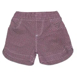 Kiddopanti Kids Maroon & White Printed Shorts-picture-16