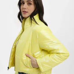 The Souled Store Yellow Regular Fit Jacket image 3