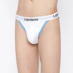 La Intimo White Comfort Fit Briefs - Pack Of 3 image 3