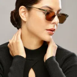 Resist Eyewear Brown Wayfarer UV Protected Unisex Sunglasses image 5