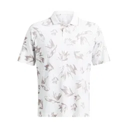 Under Armour White Regular Fit Printed Sports Polo image 3