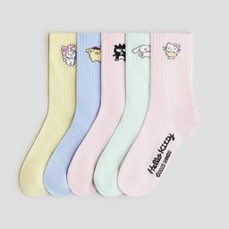 H&M 5-Pack Motif-Detail Socks-picture-29