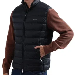 Gant Black Regular Fit Puffer Jacket image 3