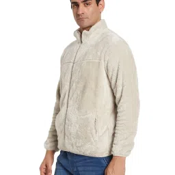 Octave Cream Regular Fit Solid Sweatshirt image 3