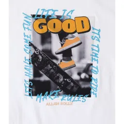 Allen Solly Junior White Printed T-Shirt image 3