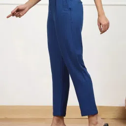 Biba Blue Plain Trousers image 3
