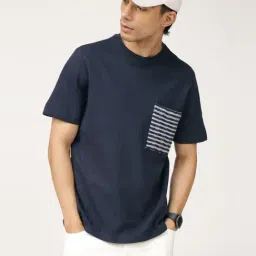 Andamen Indigo Cotton Regular Fit T-Shirt-picture-20