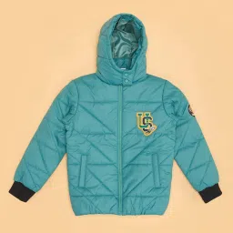 Pantaloons Junior Boys Aqua Green Solid Full Sleeves Coats & Jackets image 3