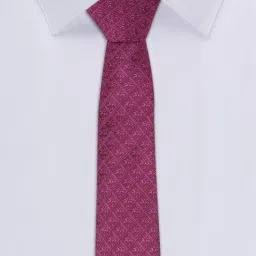 Van Heusen Purple Embroidered Tie image 3