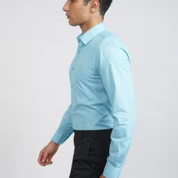 Raymond Blue Slim Fit Shirt image 3