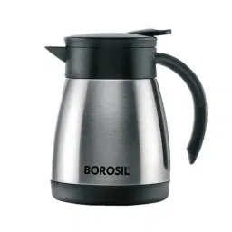 Borosil Silver Stainless Steel Teapot with Handle & Double Wall Vacuum Insulated (500 ML)-picture-13
