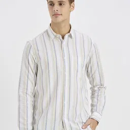 ROCKING SWAMY Men Striped Spread Collar Straight Casual Shirt-picture-28