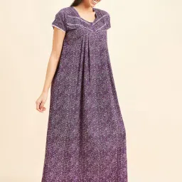 Sweet Dreams Purple Printed Nighty image 3