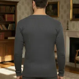 Mack Jonney Black Cotton Regular Fit Thermal Top image 2