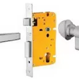 Dorset 60 mm Lever Handle Lock Set with Both Side Key Cylinder Patina ML AI OR image 1