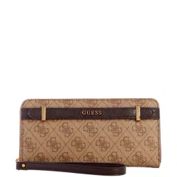 GUESS Latte Brown Logo Zip Around Wallet-picture-11