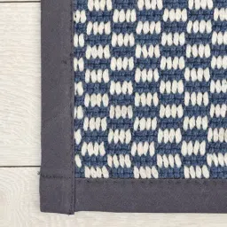 Ariana Blue Cotton Anti-Skid Bathmat (50 X 76 Cm) image 4