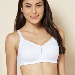 Enamor White Non Wired Non Padded Minimizer Bra-picture-10