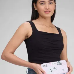 Caprese GEMMA Purple Floral Zip Around Wallet For Women-picture-31