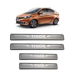 SCA Stainless Steel Door Sill Plate for Tata Tigor (Pack of 4)-picture-23
