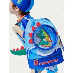 Little Surprise Box Blue Polyester Printed Swiming Backpack-picture-18