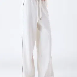 studiofit women Studiofit by Westside Off-White High-Rise Cotton-Blend Pants-picture-15