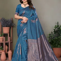 VEDANT VASTRAM Woven Design Zari Designer Saree-picture-16