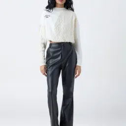 nuon women Nuon by Westside Off-White Colour-Blocked Sweater image 3