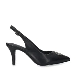 Bagatt Women's Jemila Black Back Strap Stilettos-picture-13
