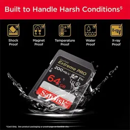 SanDisk Extreme Pro SD UHS I 64GB Card for DSLR and Mirrorless Cameras (Black) image 5