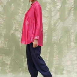 Chidiyaa Ethnic Motifs Printed Pleated Kurti image 4