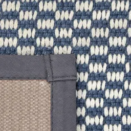 Ariana Blue Cotton Anti-Skid Bathmat (50 X 76 Cm) image 3