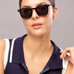 Resist Eyewear Black Wayfarer uv protected Unisex Sunglasses image 4