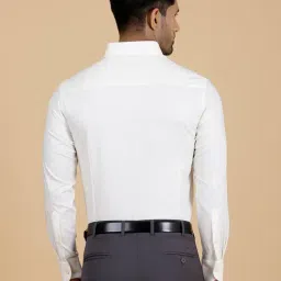 Metal Off White Cotton Slim Fit Shirt image 3