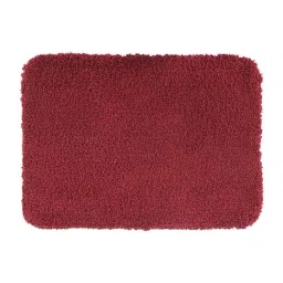 OBSESSIONS Red Polyester Quick Dry & Anti Skid Bath Mat image 2