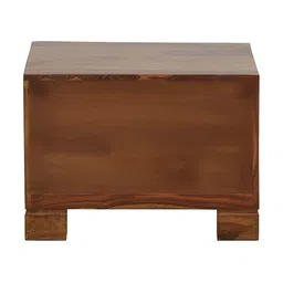 GLOBALLY INDIAN Brown Wooden Rectangle Bedside Table image 3