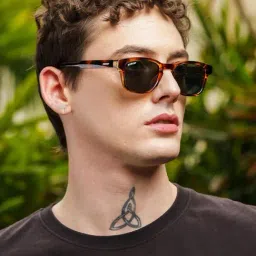 Resist Eyewear Brown Wayfarer uv protected Unisex Sunglasses image 2