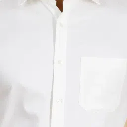 Metal Off White Cotton Slim Fit Shirt image 5