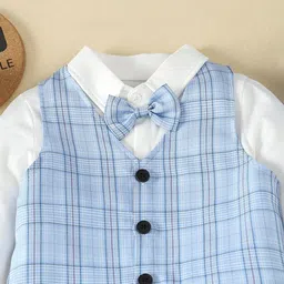 YK Boys Checked 5-Pcs Party Suit Set image 4