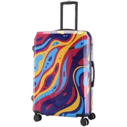 Nasher Miles Manali Hard-sided Polycarbonate Check-in Pink Multicolor 28 inch |75cm Trolley bag-picture-44
