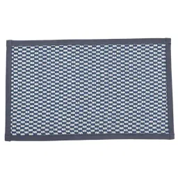 Ariana Blue Cotton Anti-Skid Bathmat (50 X 76 Cm) image 2