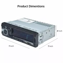 Dulcet Universal Fit Single Din Mp3 Car Stereo Big LCD Display Auxiliary, USB, Bluetooth, DC-F60X image 4