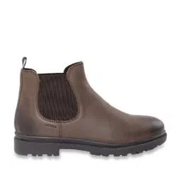 Geox Men's U Andalo Coffee Leather Chelsea Boots-image-61