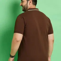 bigbanana Plus Size Printed Polo Collar Cotton Bio Finish T-shirt image 5